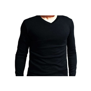 Erkek RENKLİ  %100 Pamuklu Tişört (T-Shirt) baskı (v yaka) uzun kollu / ETR04